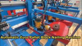 Automatische europalletblokspijkermachine