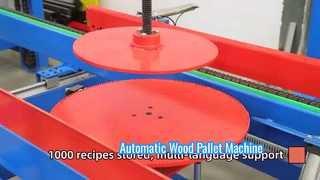 Automatische houten palletmachine