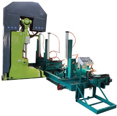 Woodworking Saw Machines Wood Cutting Vertical Band Saw Machine With Carriage, CNC Band Saw