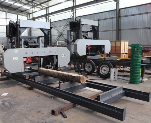 China Factory Selling Horizontal Wood Portable Band Saw Sawmill Log Sawing Machine
