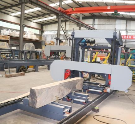 China Factory Selling Horizontal Wood Portable Band Saw Sawmill Log Sawing Machine