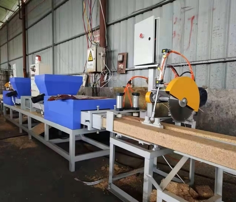 Compressed Wood Sawdust Hot Extruder Automatic Wooden Pallet Block Making Production Line Machine