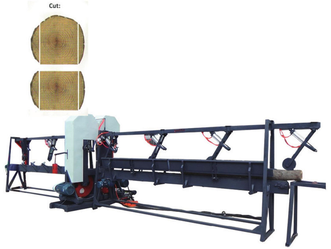Twin Vertical Bandsaw Wood Cutting Saws Band Sawmill/ Log twin bandsaw