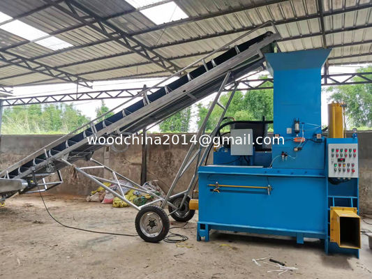 Houtzaagstofpers Baling machine Hout scheerzak machine, scheerplaten baler pers machine