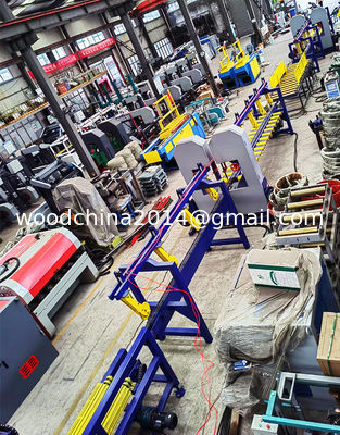 Automatische Verticale Twin Blade Saw Bandsaw Mill Machine Voor Houtbewerkingsmachines Zaagmolen