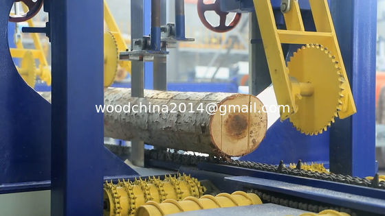 Automatische houtbewerking Draagbare verticale bandzaagmachine voor grote blokken