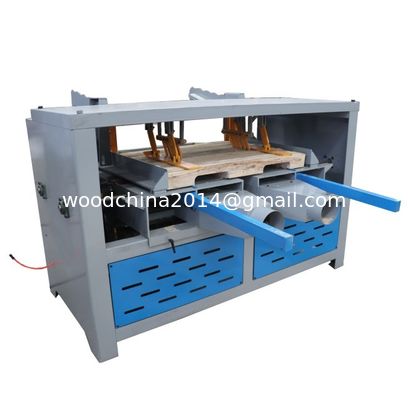 Houtpallet notchmachine automatische dubbele kop notcher groove machine