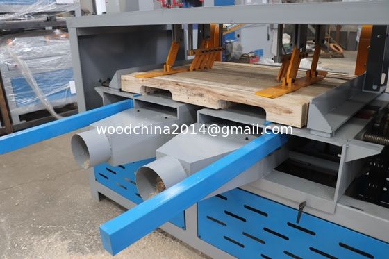 Eenkop/dubbelkop Houten pallet maken Gebruikte notchmachine, pallet notcher machine voor houten pallet maken