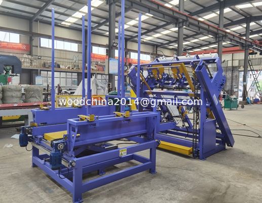 AWPN 1300 Automatic Wood Pallet Making Machine With Automatic Feeding And Stacking