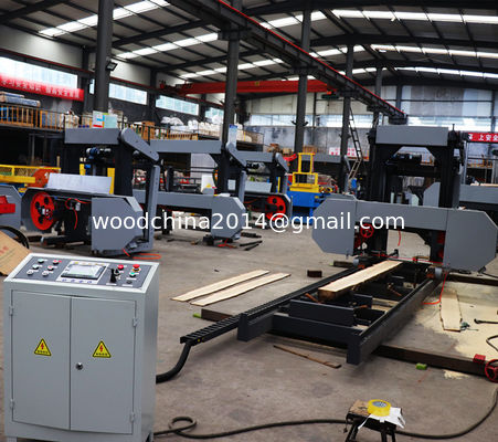 1000mm 1300mm Hout Draagbare Zagerij Elektrische Horizontale Lintzaag Bandzaagmolen met inverter voeding