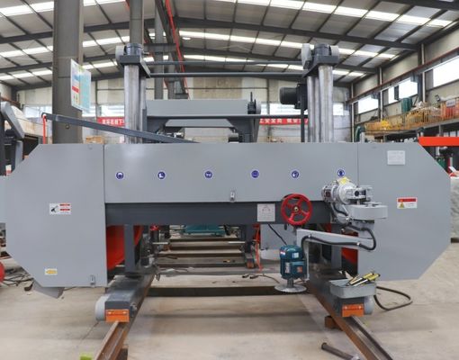 Zware 100 inch horizontale bandzaagmachine Grote harde houtblok snijbandzaag