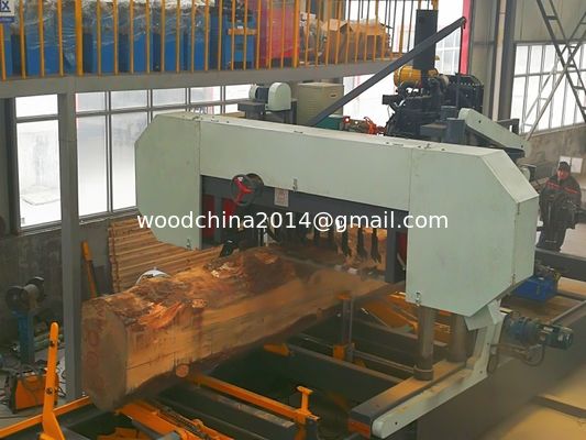 Volledig automatische zware grote houtzaagmachines Houtverwerkingsmachines met houtdraaier