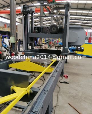 Volledig automatische zware grote houtzaagmachines Houtverwerkingsmachines met houtdraaier