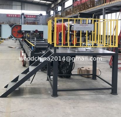 Volledig automatische zware grote houtzaagmachines Houtverwerkingsmachines met houtdraaier