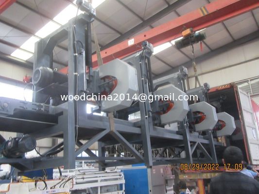 2/3/4/5/6 Hoofden Hoog snelheid Automatische Houtzaagmachine met automatisch voedingssysteem