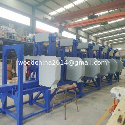 2/3/4/5/6 Hoofden Hoog snelheid Automatische Houtzaagmachine met automatisch voedingssysteem