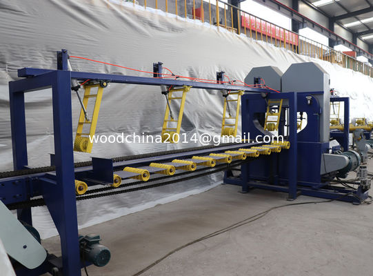 5.5kw industriële Tweeling Verticale de Lintzaagzaagmolen van het Zaagmolenmateriaal