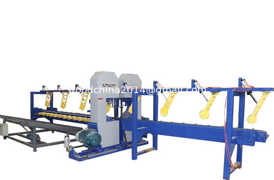 CNC Houtzaagmachine Twin Verticale Band Zaagmachine Hout snijden log zaagmolen Te koop