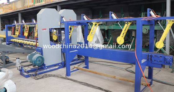 Industriële zaagmakerijen Twin Bandsaw Productielijn Houtproducten Verwerkingslijn