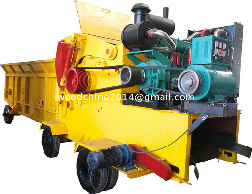 Biomassa-houtsplintermachine / Diesel-houtsplintermachine met groot vermogen / boshoutsplintermachine