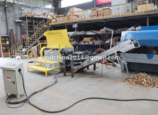 Elektrische houtpalletverbreker mobiele palletversnipper industriële palletversnipper met magneet