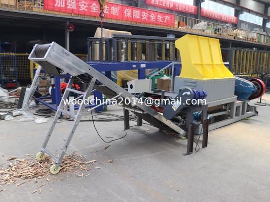 Elektrische houtpalletverbreker mobiele palletversnipper industriële palletversnipper met magneet