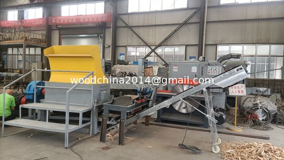 Compacte houten palletmalmachine palletsplinter met magneet voor huishoudelijke industrie
