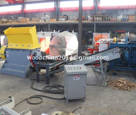 Compacte houten palletmalmachine palletsplinter met magneet voor huishoudelijke industrie