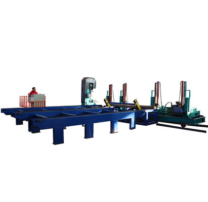 De houten Logboeksplitser/dia.1200mm gebruikte Verticale Lintzaagmachine met sportwagen /wood snijdend verticale lintzaag