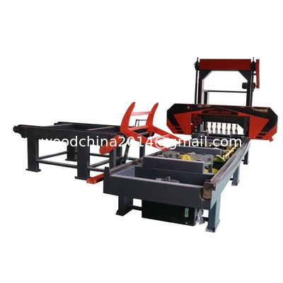 Volledig automatische zware grote houtzaagmachines Houtverwerkingsmachines met houtdraaier