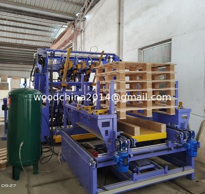 De automatische Houten Machine van de de Palletmaker van de Pallet Nagelende Machine, Automatische pallet nagelende machine met pneumatische verrichting