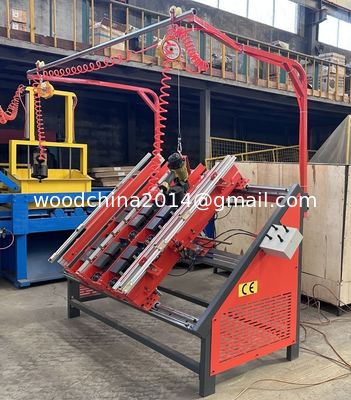 Palet houten nagelmachine, Pneumatische houten pallet nagelmachine breedte max. 3300 mm