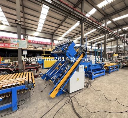 Nieuwste ontwerp Hoog efficiënte Automatische Nagel Hout Palet Maker / Euro And Stringer Palet Nailing Machine