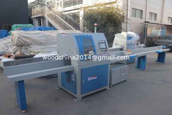 Houtpalletmachine CNC Automatische hout afhaken zaagmachine te koop, 450mm zaagblad, 2-6m voedingstafel