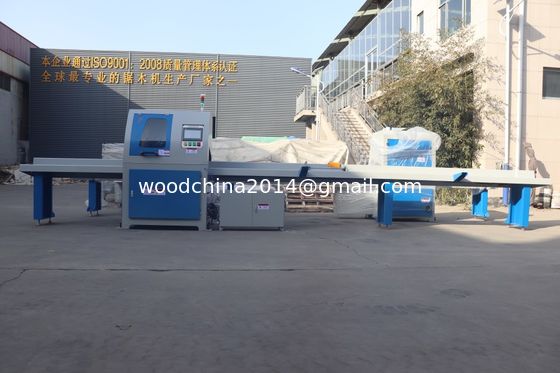 Wood Pallet Machine CNC Automatic Wood Cut Off Saw Machine For Sale, 450mm Saw Blade, 2-6m Feeding Table