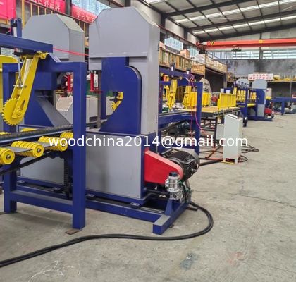 Industriële zaagmakerijen Twin Bandsaw Productielijn Houtproducten Verwerkingslijn