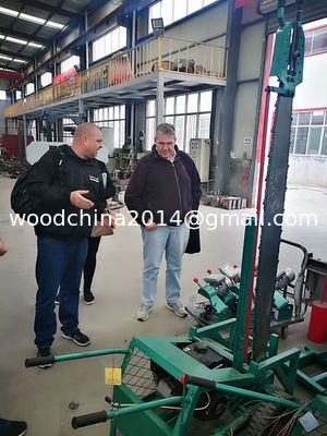 Draagbare kettingzaagmachine voor grote blokken Hout snijden Verticaal snijden Hout snijmachine