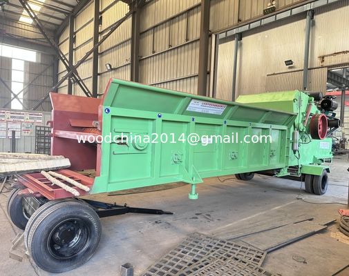 Grote houtbreker trommel houtsplinter, mobiele diesel houtsplinter