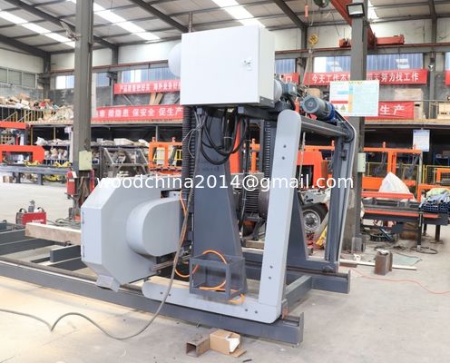 Houtverwerkende zaagmachine Hout draagbare zaagmachine, automatische horizontale bandzaag met invertervoeding