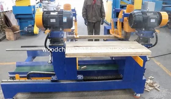 Professionele houten palletmachine automatische dubbel eind behang kruissnijzaag