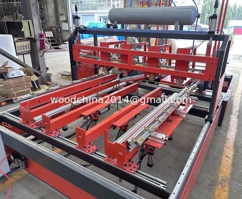 Halfautomatische horizontale houtstrenger palletmachine pallet nagelmachine