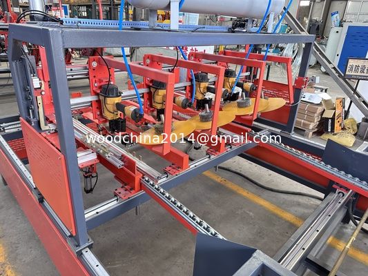 Halfautomatische horizontale houtstrenger palletmachine pallet nagelmachine
