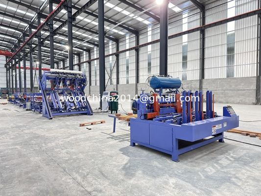 Euro Wood Block Palet Maker 4 Stringer met stacker Palet Nailer Assembly System
