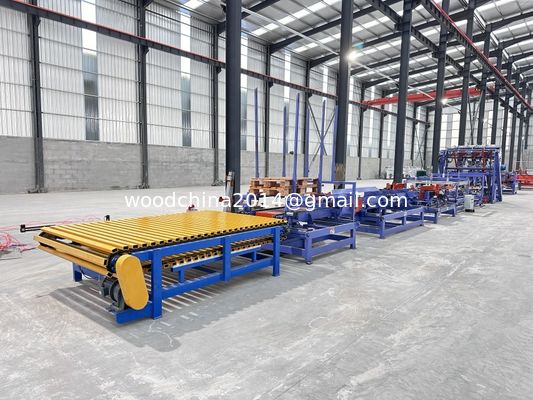 Euro Wood Block Palet Maker 4 Stringer met stacker Palet Nailer Assembly System