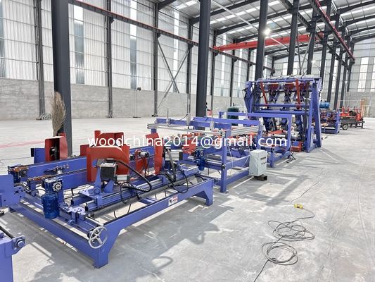 Automatische Euro Block Hout Palet Nailing Productie Lijn Automatische Lijn Voor Europese Palet Maker