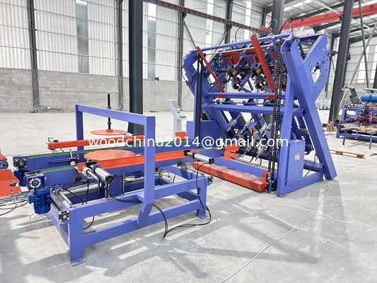 Euro Wood Block Palet Maker 4 Stringer met stacker Palet Nailer Assembly System
