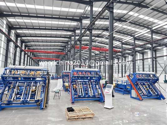 Stringer Houten Paletmachine Houten Palet Automatische Nagelmachine Om Houten Palet te maken