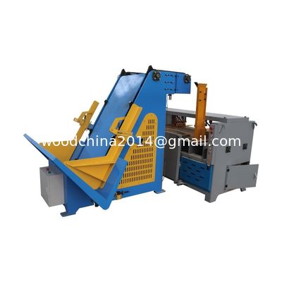 Automatische dubbelkop houten pallet notcher met automatisch voedingssysteem voor pallet fabrikant