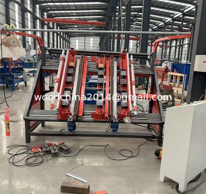 Semi-automatische houten pallet nagelmachine / Euro-blok pallet productielijn