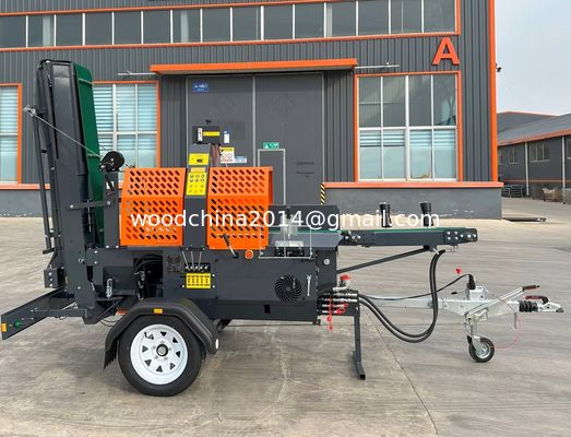 Vermogen en efficiëntie E Start Gasoline Houtbloksplitser Houtverwerker Houtsplinter